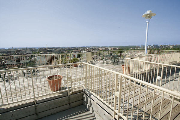Rooftop deck of the Westmoreland